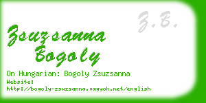 zsuzsanna bogoly business card